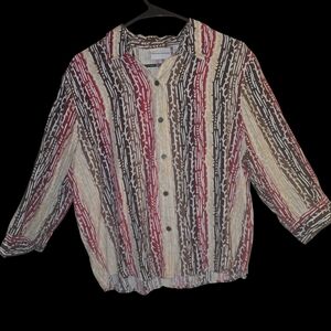 Alfred Dunner (12)Autumn Button-Up Blouse